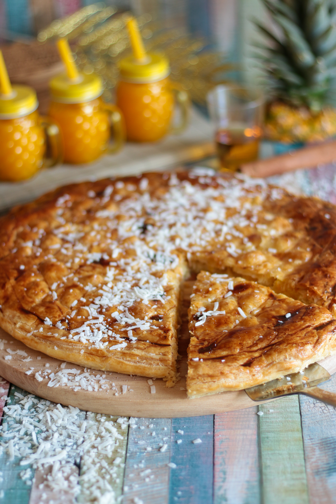 Galette des rois croustillante aux saveurs tropicales