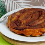 tarte façon tatin à la banane flambée au rhum