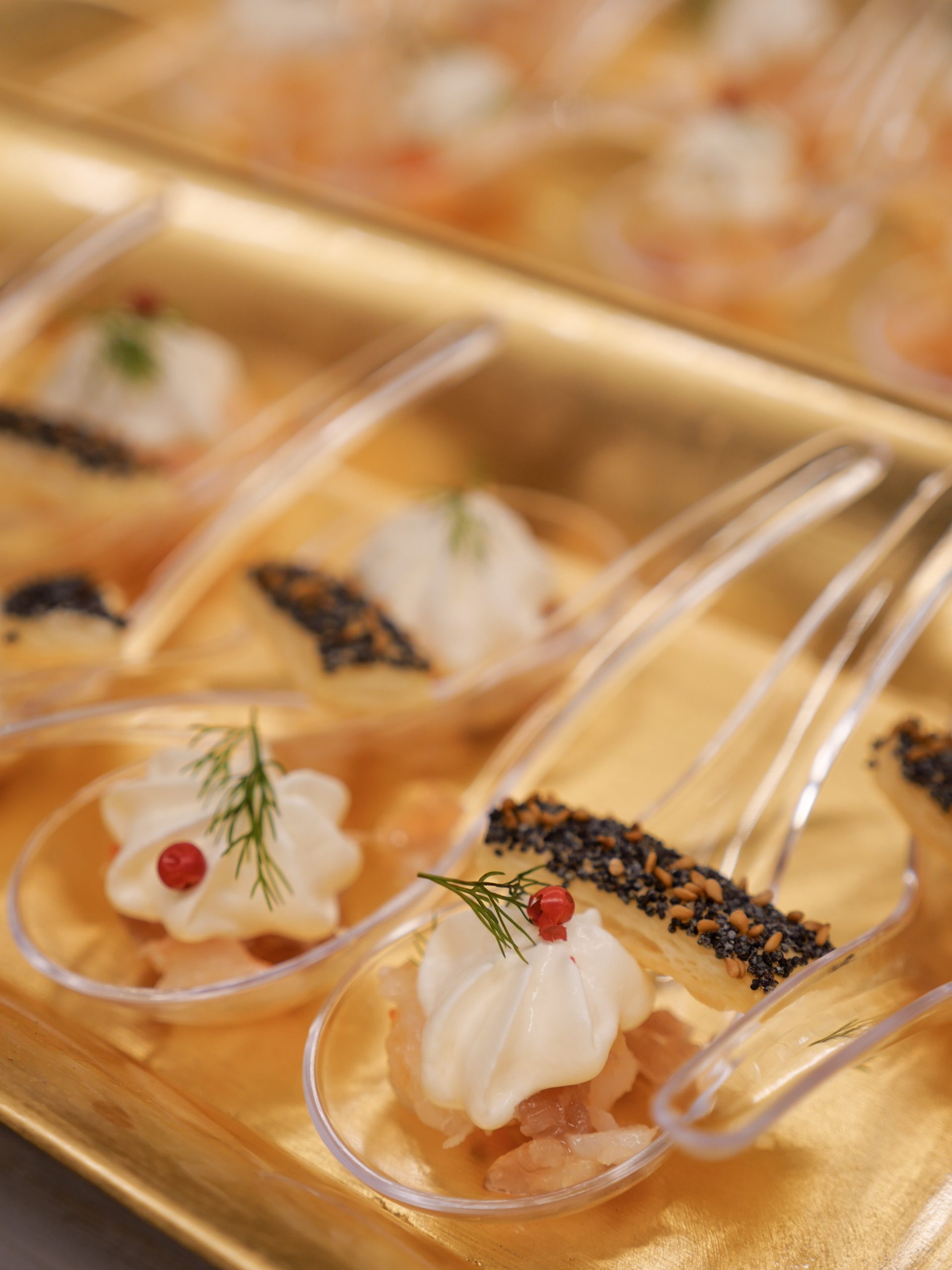 Queues de ouassou, thon fumé et sauce créoline