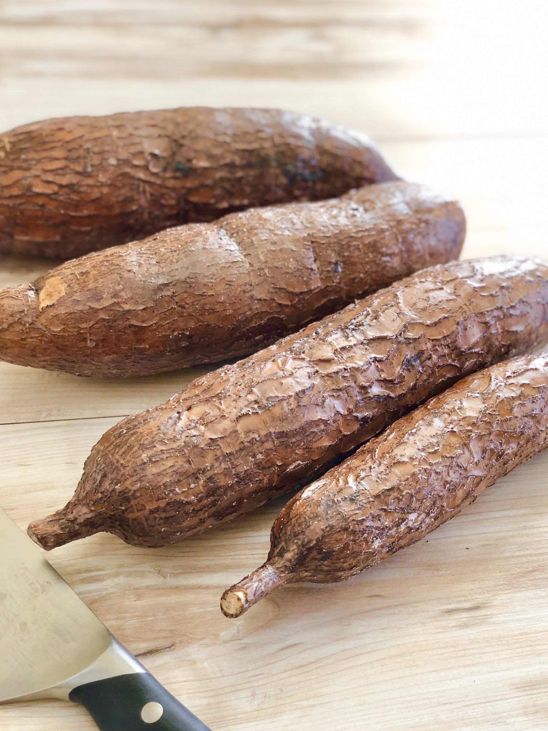 racines de manioc