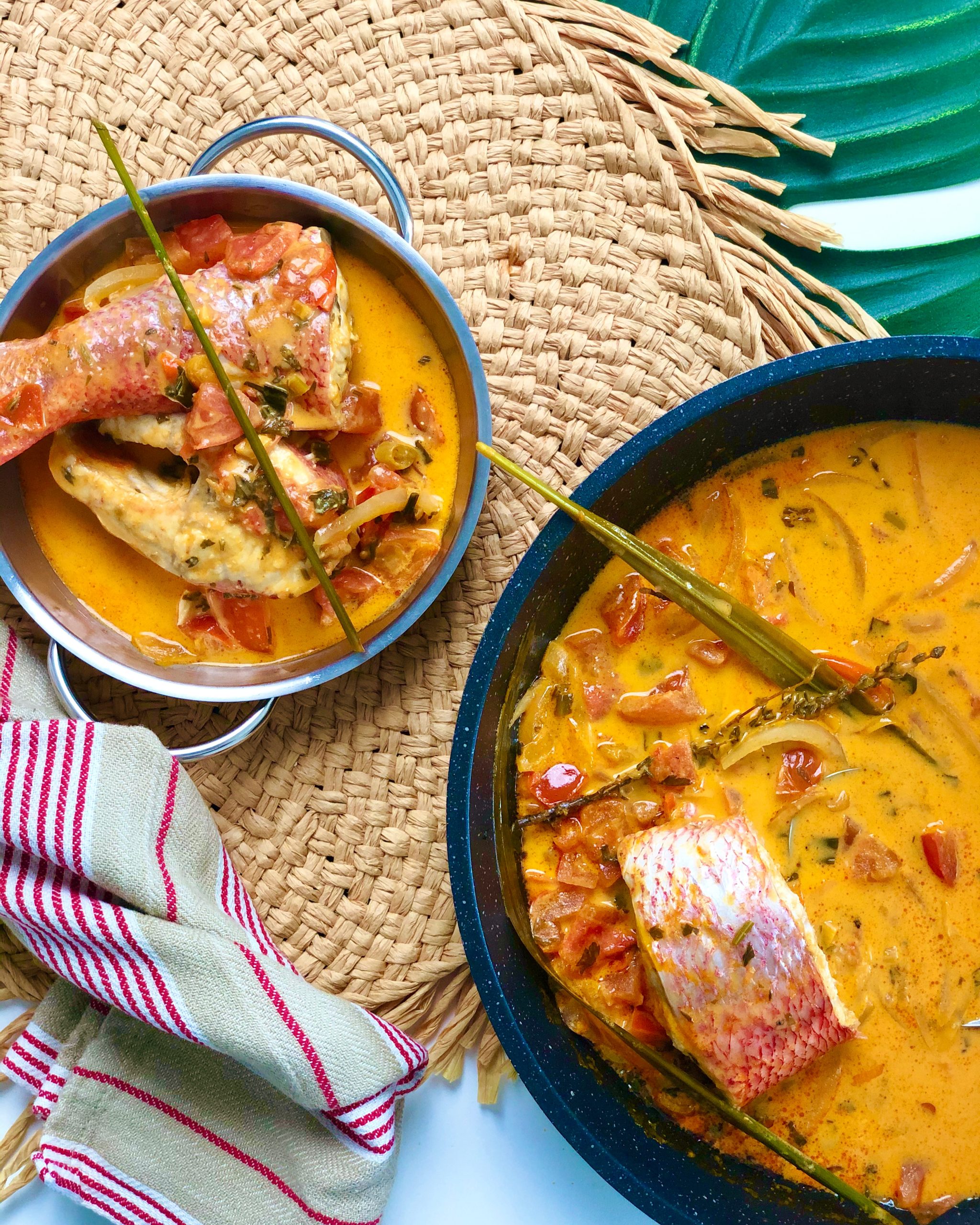 Court-bouillon de poisson au lait de coco