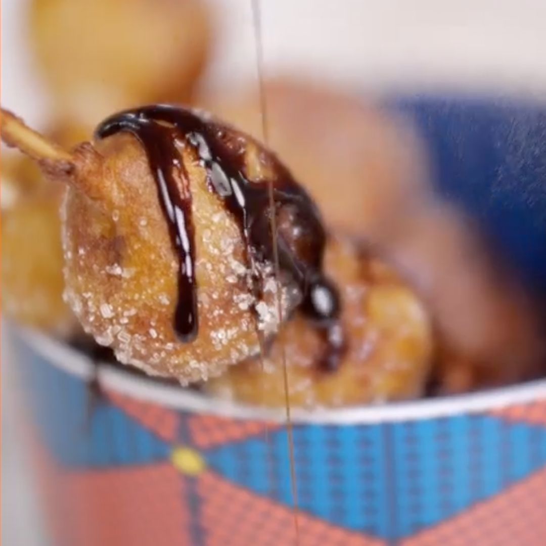 Beignets à la banane au chocolat