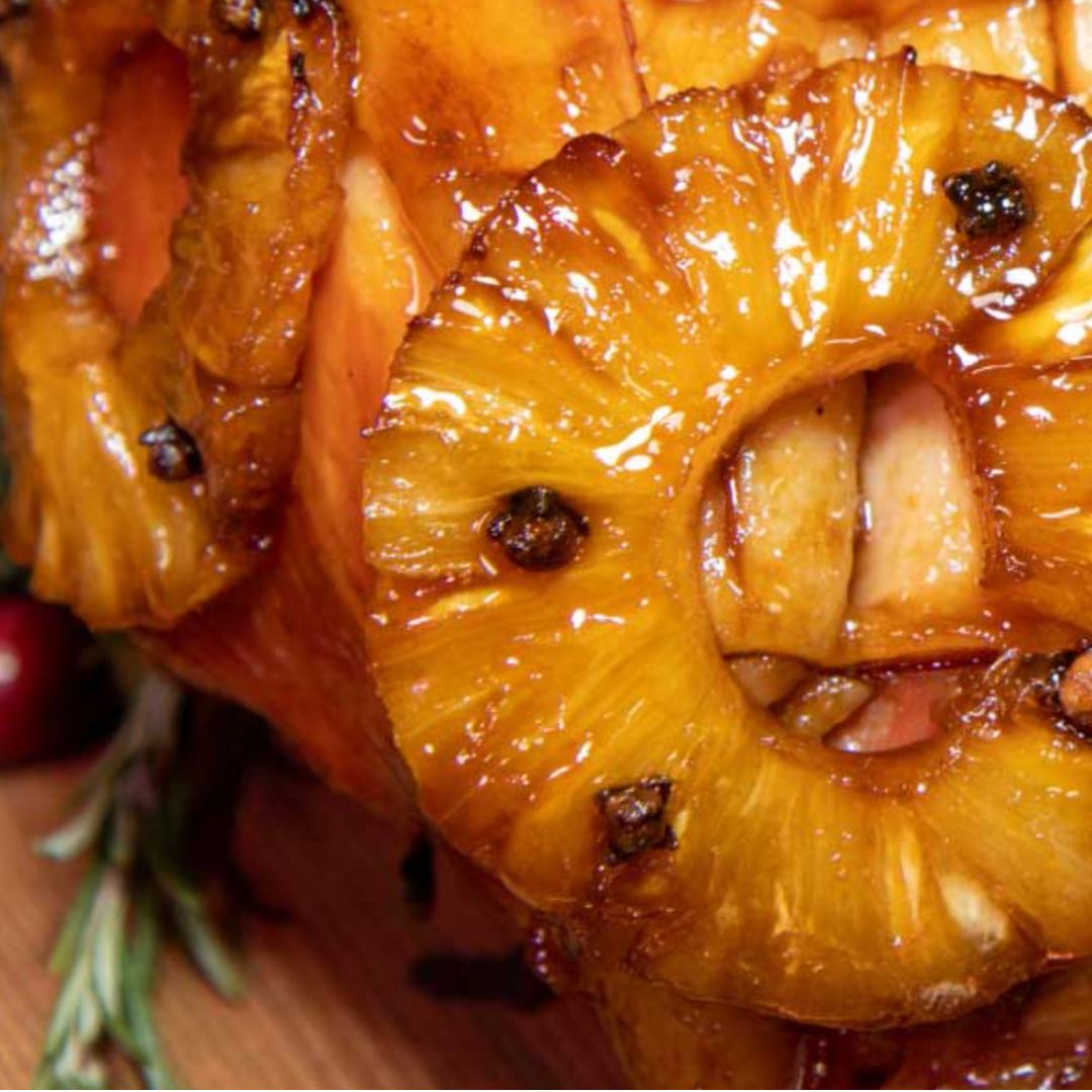 Jambon de Noël à l'ananas